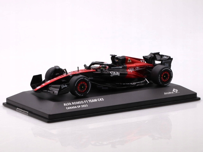 Model samochodu Alfa Romeo C43 #77 Bottas Barhein GP - 2023 Solido 1:43