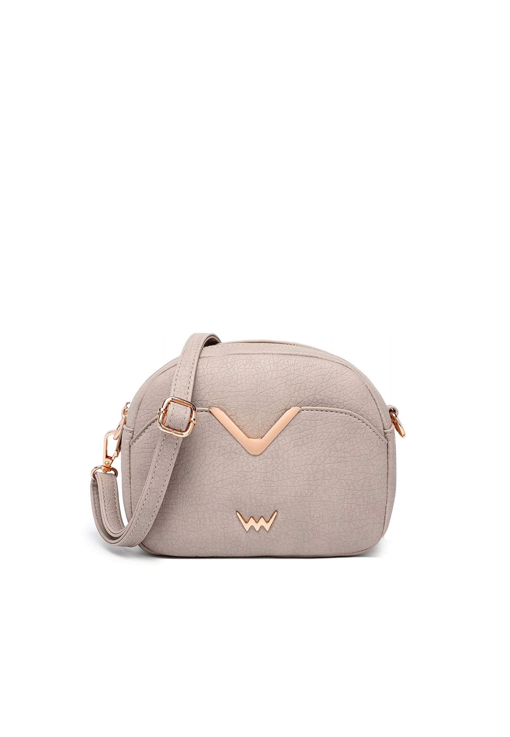 Dámská crossbody kabelka Vuch Tayna béžová 19 cm zip zlatá