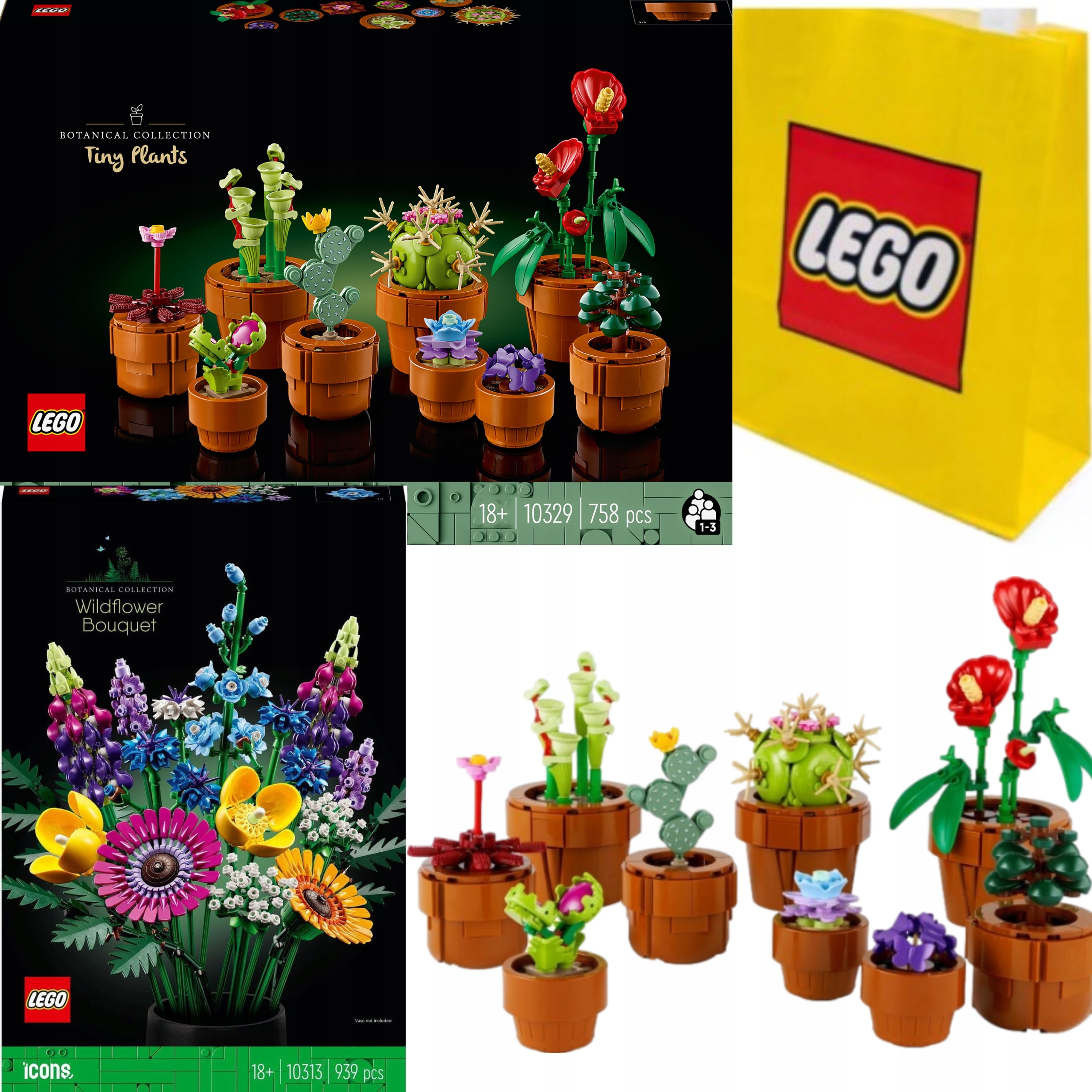 Lego Icons Valentýnský Set Květiny Dárek Malé Rostlinky 10329 10313