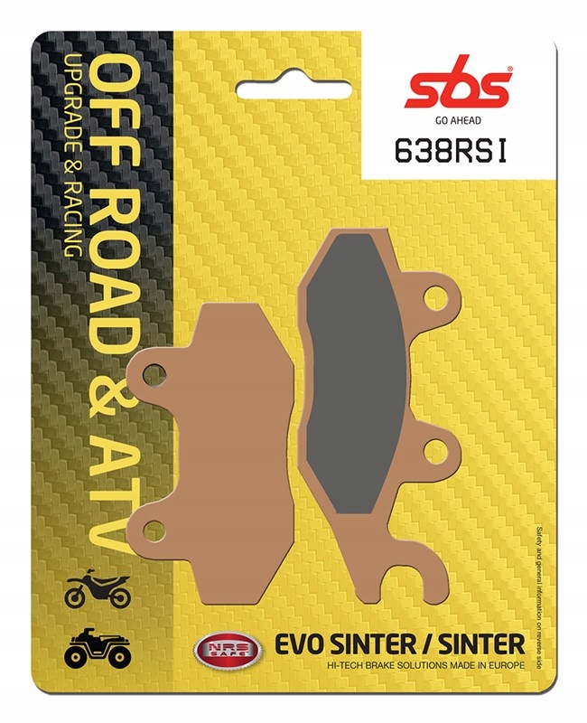 Тормозные колодки SBS 638RSI YAMAHA Yxr Rhino 700