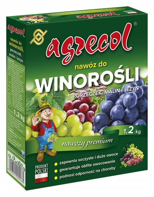 

Nawóz do winorośli porzeczek malin 1,2 kg Agrecol