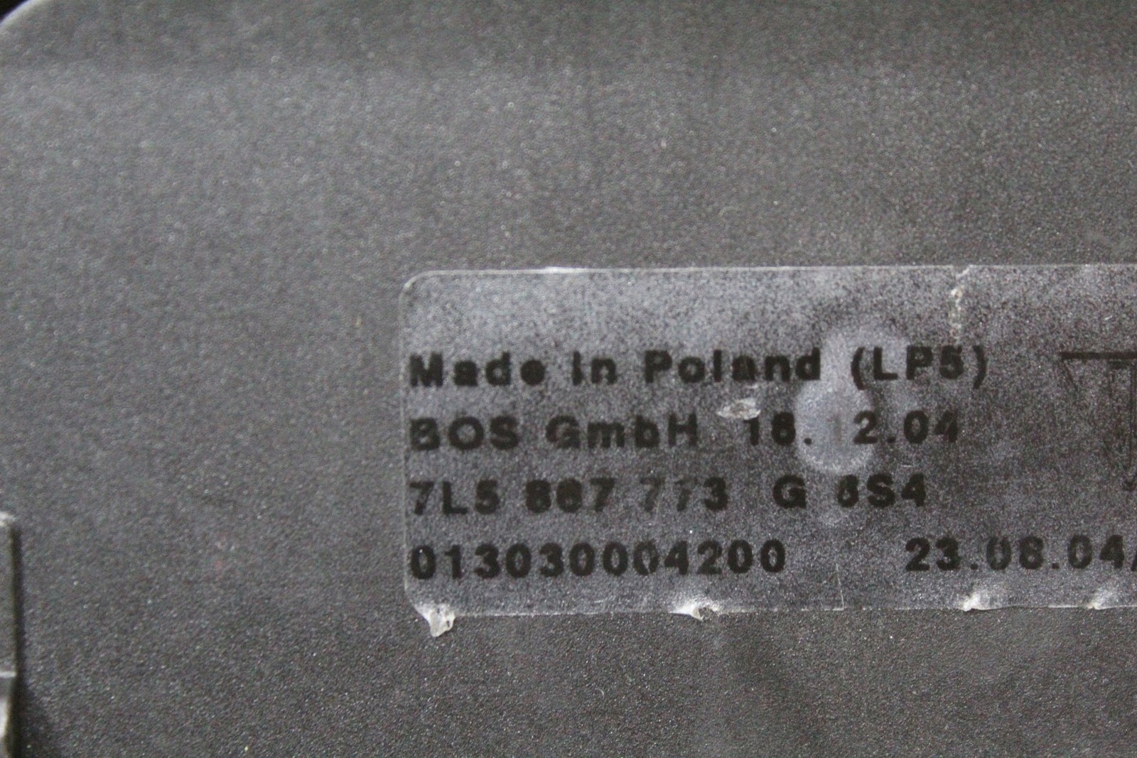 ролета багажника PORSCHE Cayenne и 7L5867773