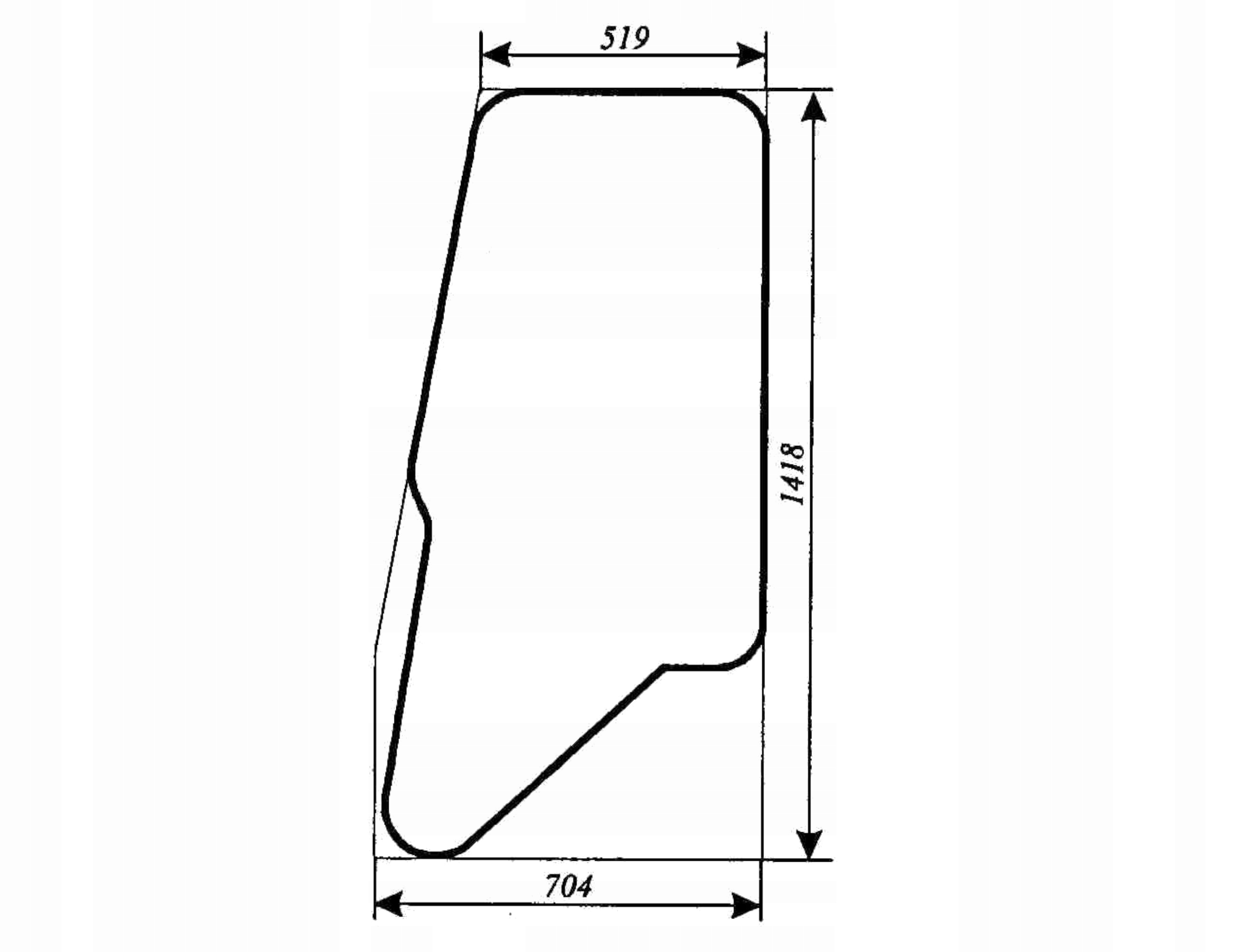 sklo pro bagru Varyński 726A dveře