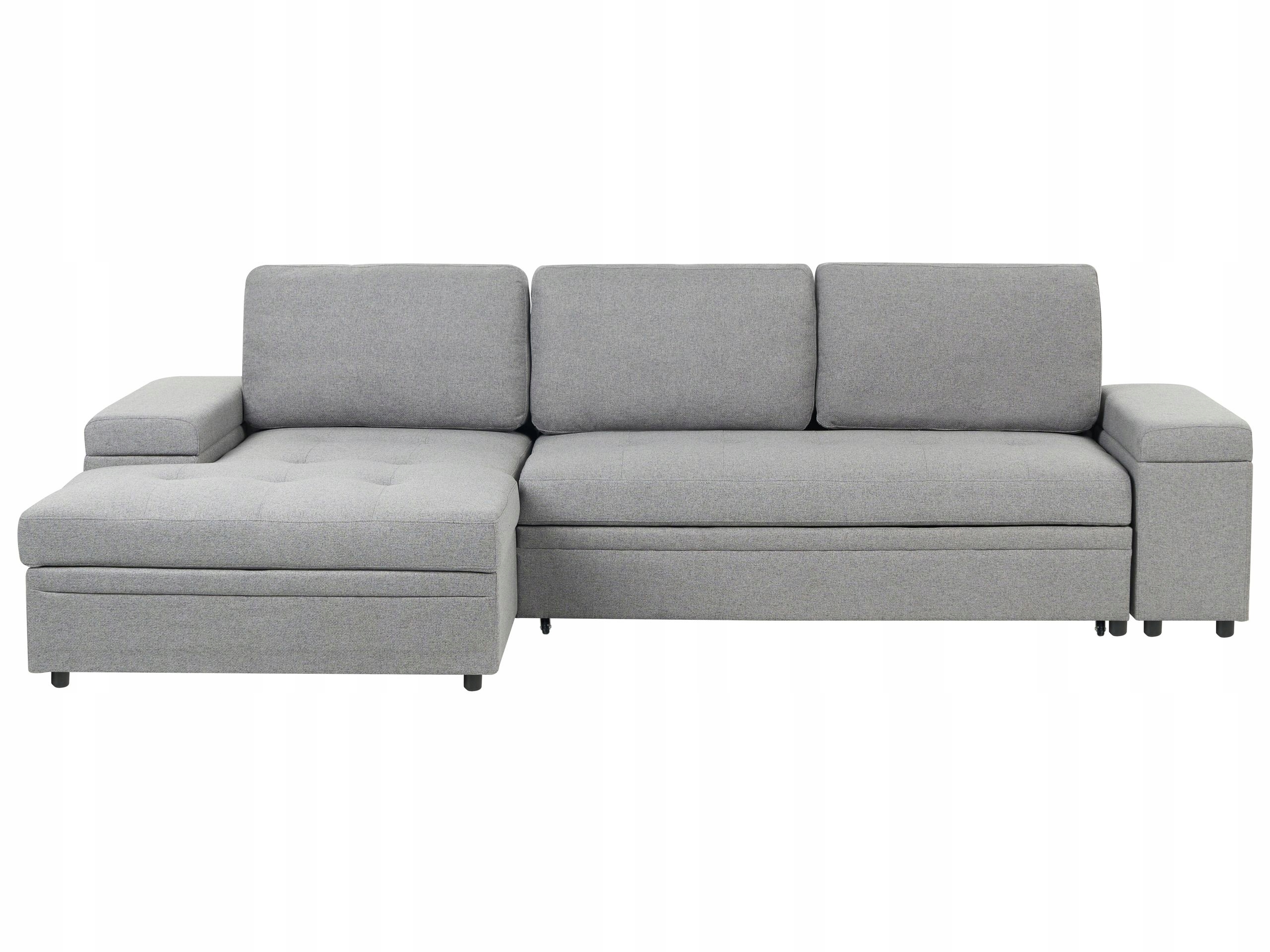 Narożnik sofa narożna funkcja spania szara