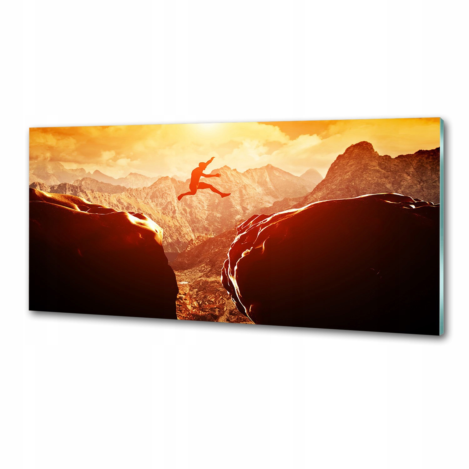 Panel lacobel Skok nad priepasťou 125 x 50 cm Lepidlo