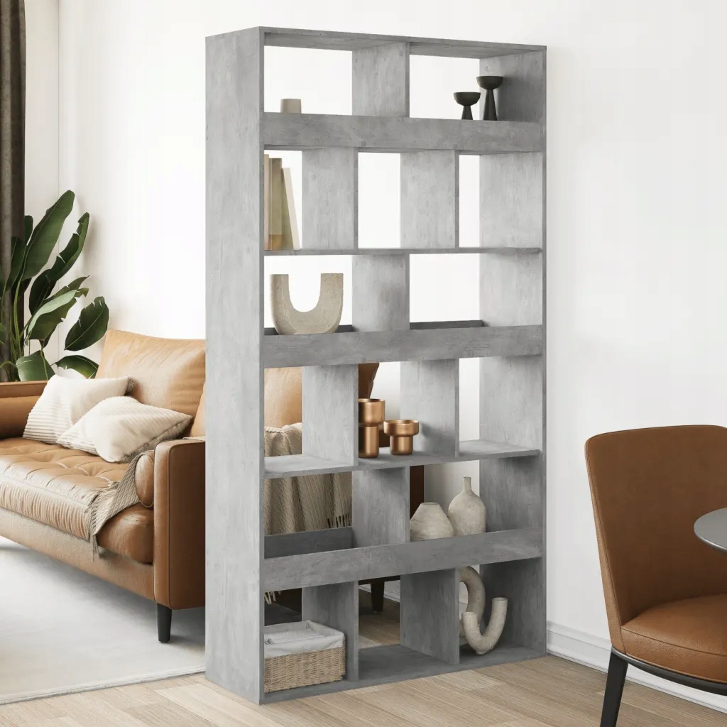 vidaXL Dělicí stěna betonově šedá 100 x 33 x 187,5 cm kompozitní dřevo