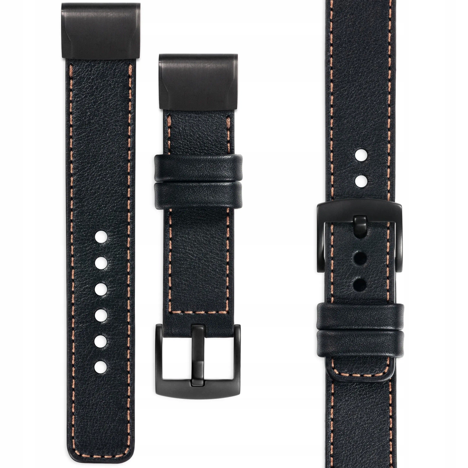 Kožený řemínek pro Garmin Fenix 8X 7X 6X 5X Epix QuickFit 26 mm
