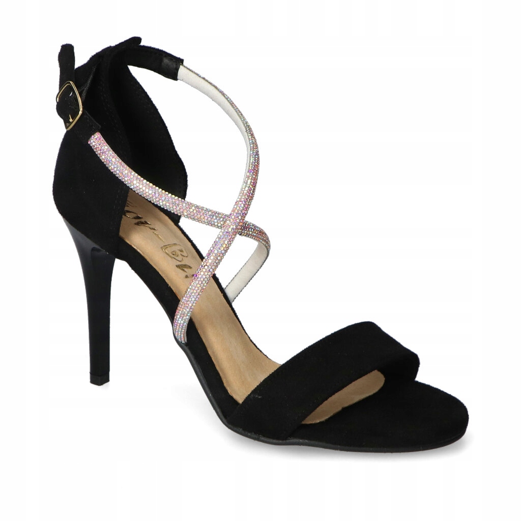 Dámské sandály For-But Černé Semišové 36