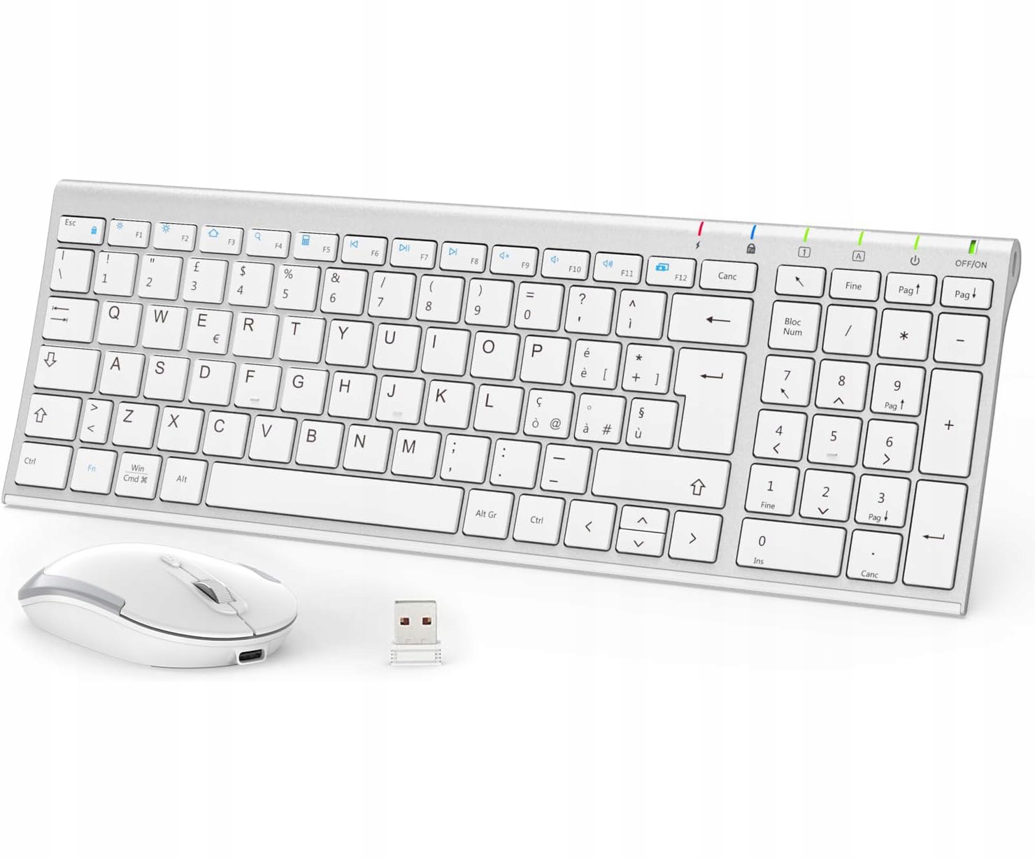 Bezdrôtová klávesnica a myš pre Mac a Windows iClever GK08