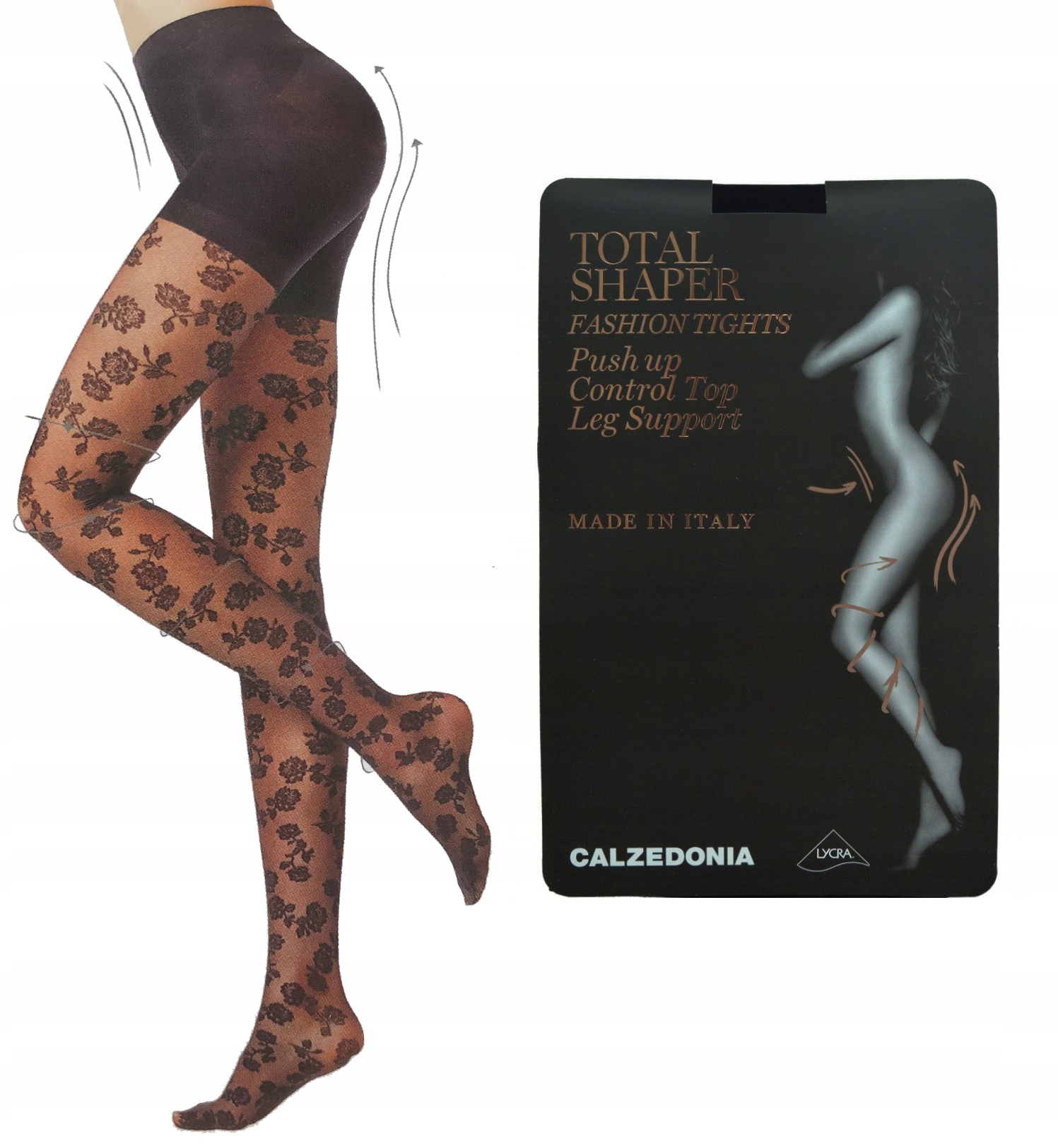 

Calzedonia rajstopy push-up total shaper 1/2 S/m