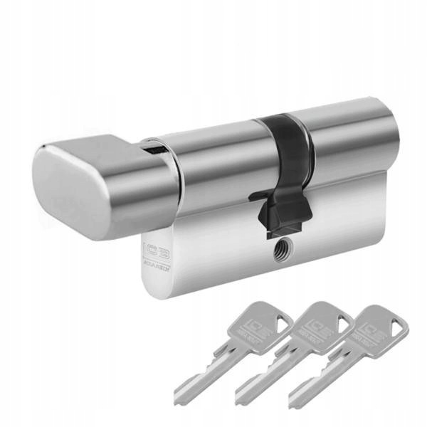 Vložka Do Dveří Lob Ares Dle 54 30G/45 Nikl S Knoflíkem, 3 Klíče