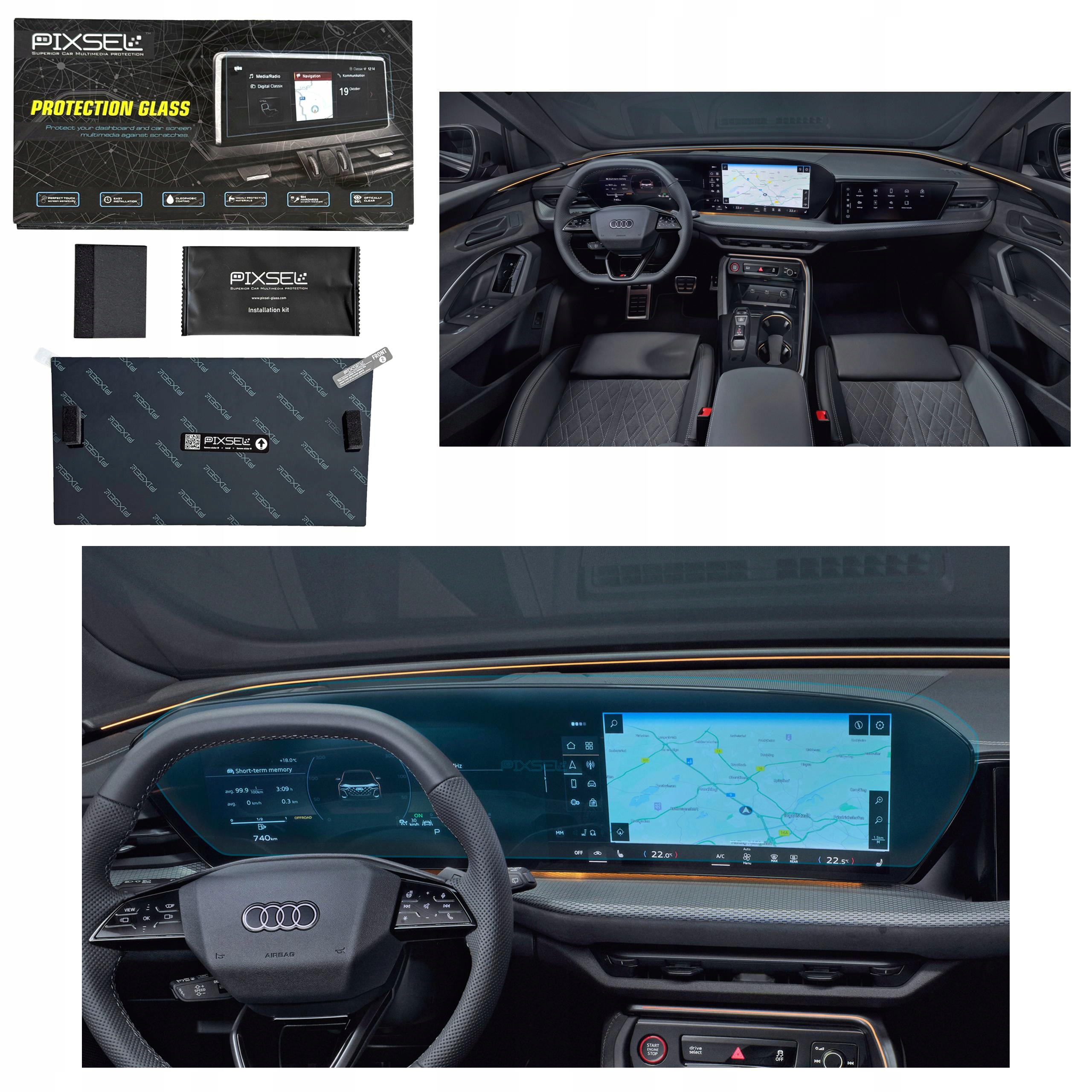 Antyodciskowe Matowe Szkło Ochronne Audi Q5/SQ5-32.2“ 2024-