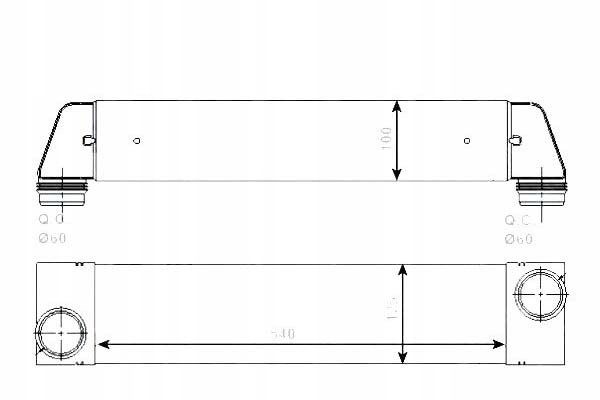 NRF INTERCOOLER LAND ROVER RANGE ROVER III 3.0 D 4 Producent części NRF