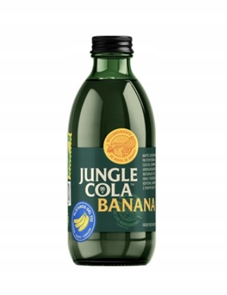 Levně Jungle Cola Sycený nápoj Banán 12 x 330 ml