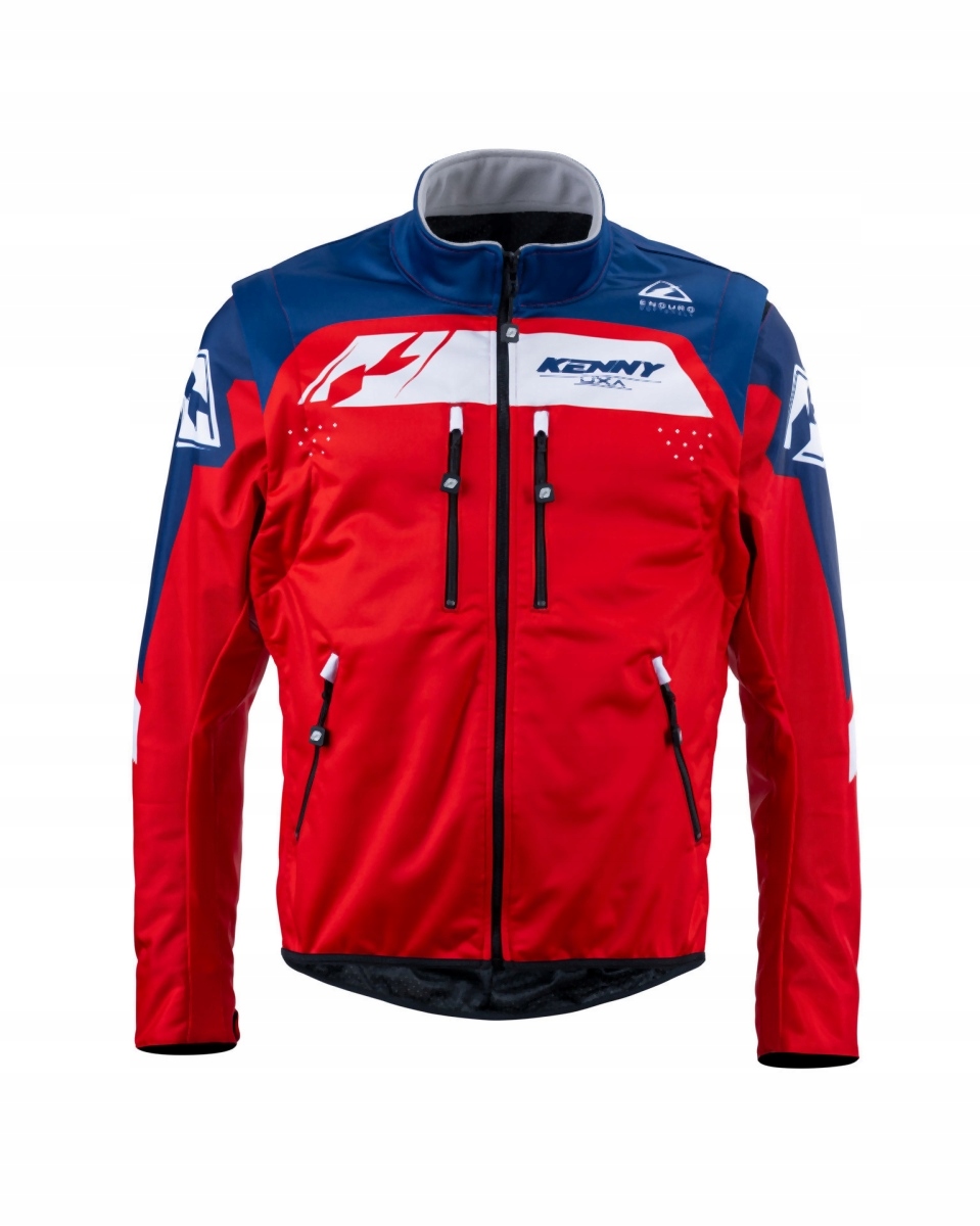 Kenny Racingová Bunda Softshell Adventure/enduro Červená/modrá/biela XXXL