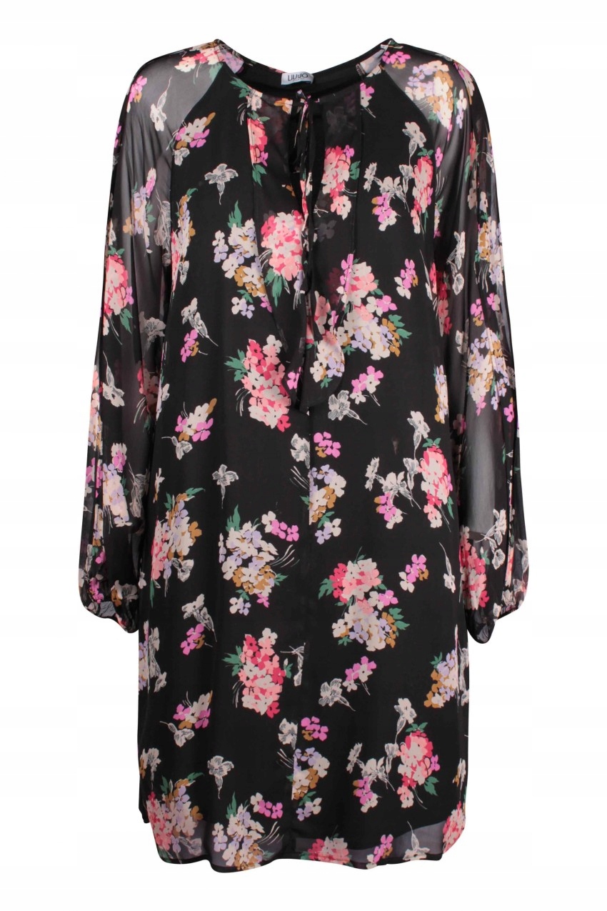 Liu Jo Czarna Sukienka Floral Print (M)
