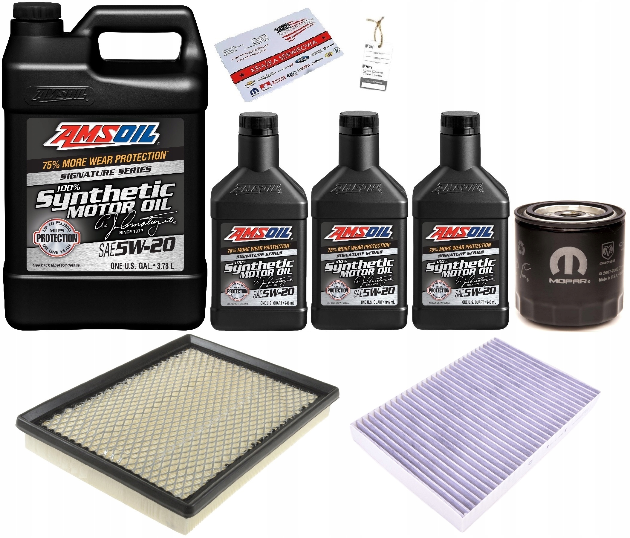 AMSOIL 5W20 + FILTRY CHRYSLER 300 5,7 05-07