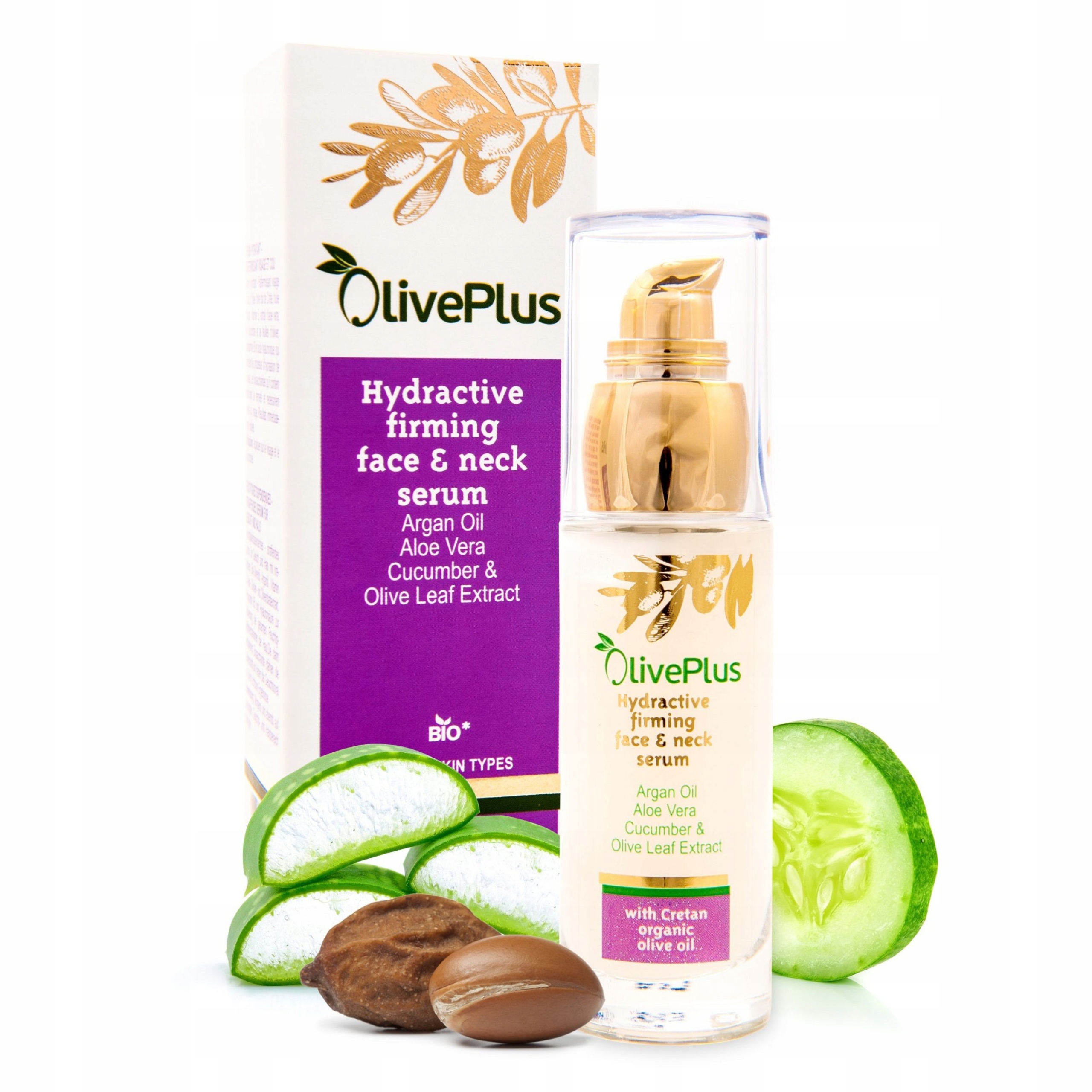 Hydratační A Zpevňující Sérum Na Obličej A Krk 50 ML Bio Oliveplus Lifting