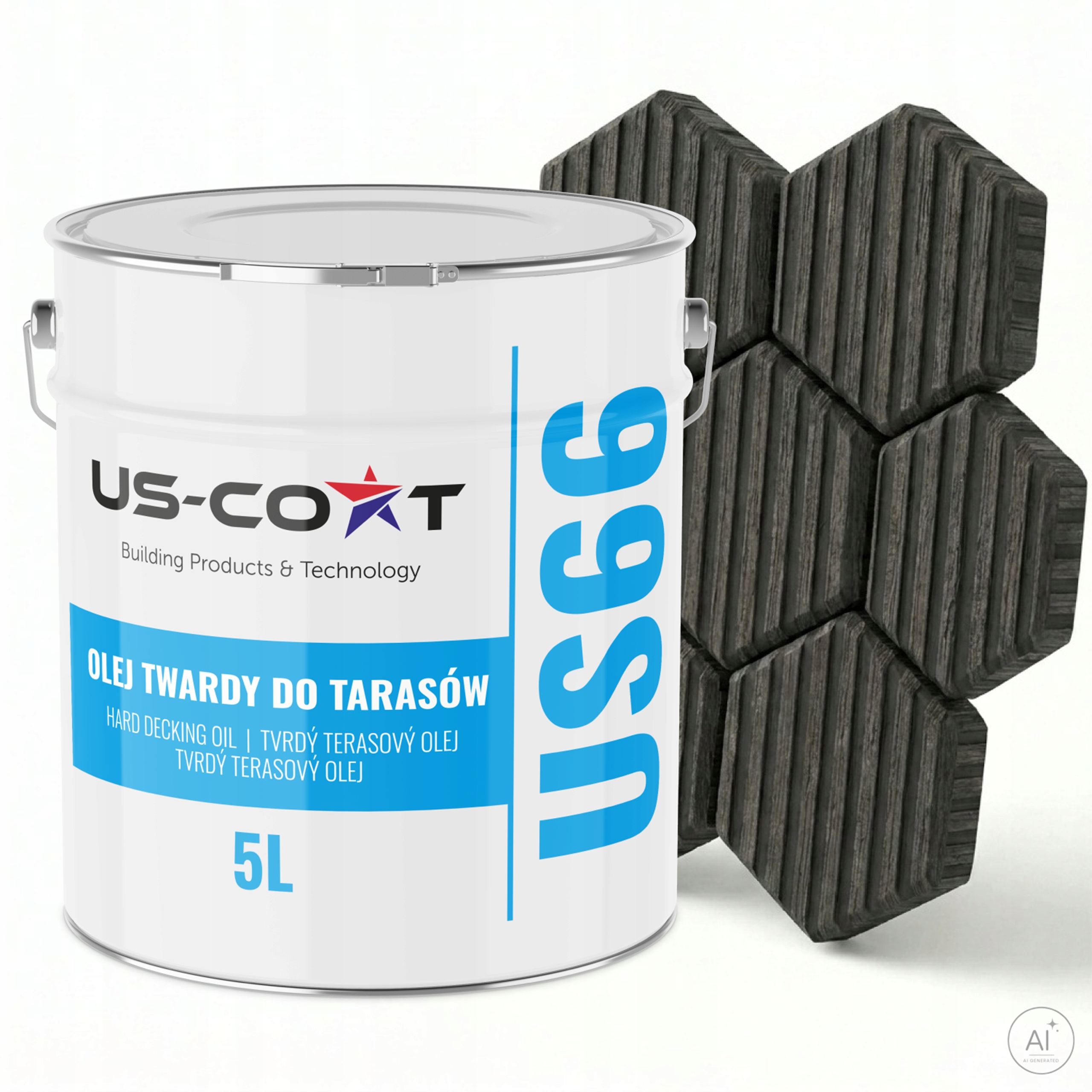Olej Na Terasy A Zahradní Nábytek Černý RAL9005 5 L Hydrofobní Ochranný