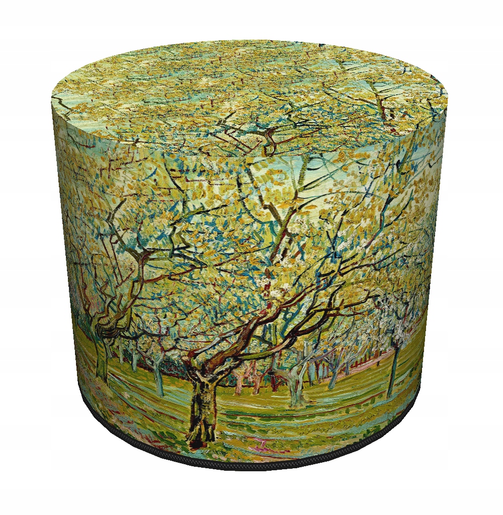 Taburet taburet Bertoni typu válec, lehká, stabilní, s potiskem Van Gogh Sad