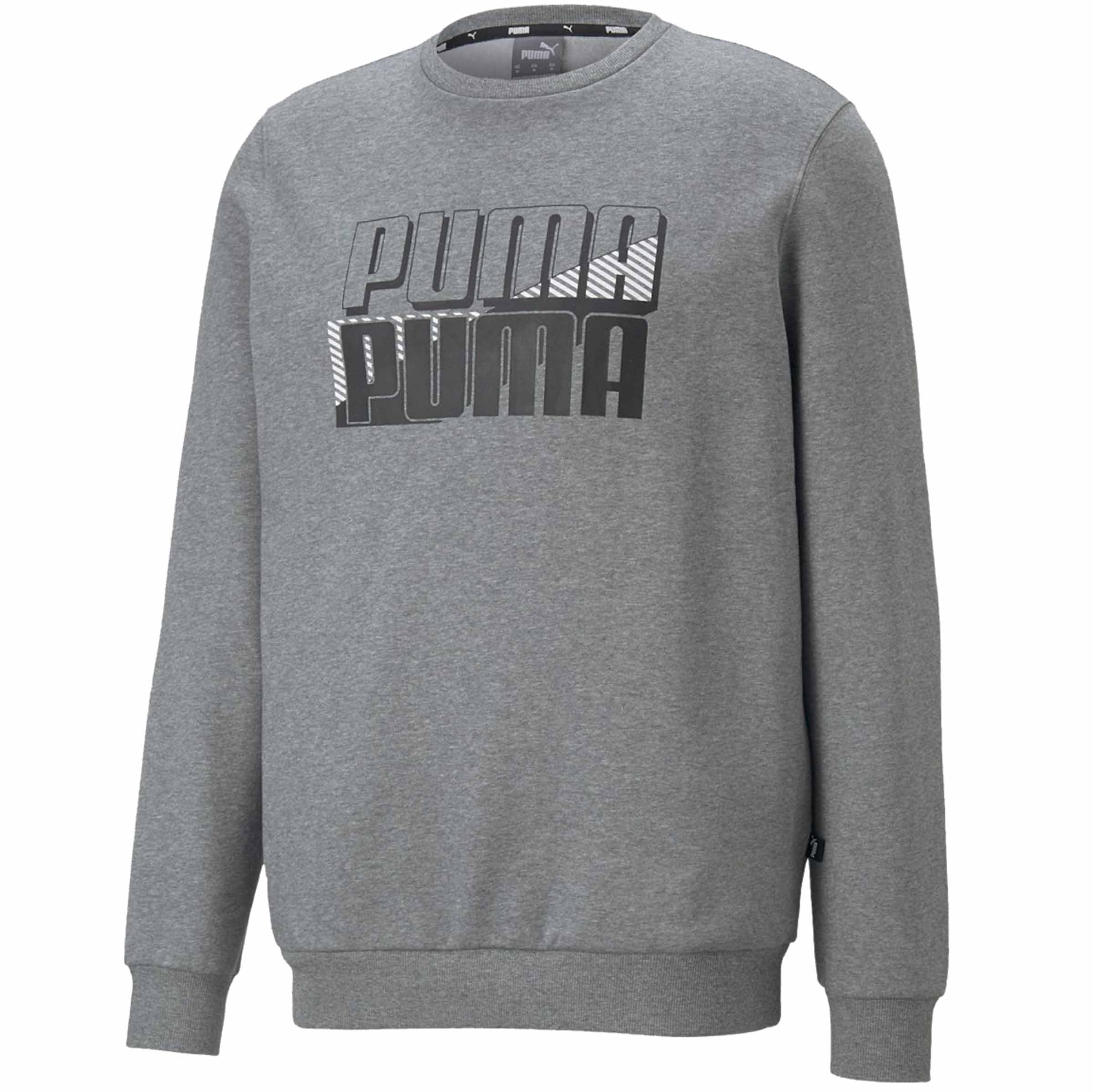 Puma Ess Męska Bluza Bawełniana Długi Rękaw Szara