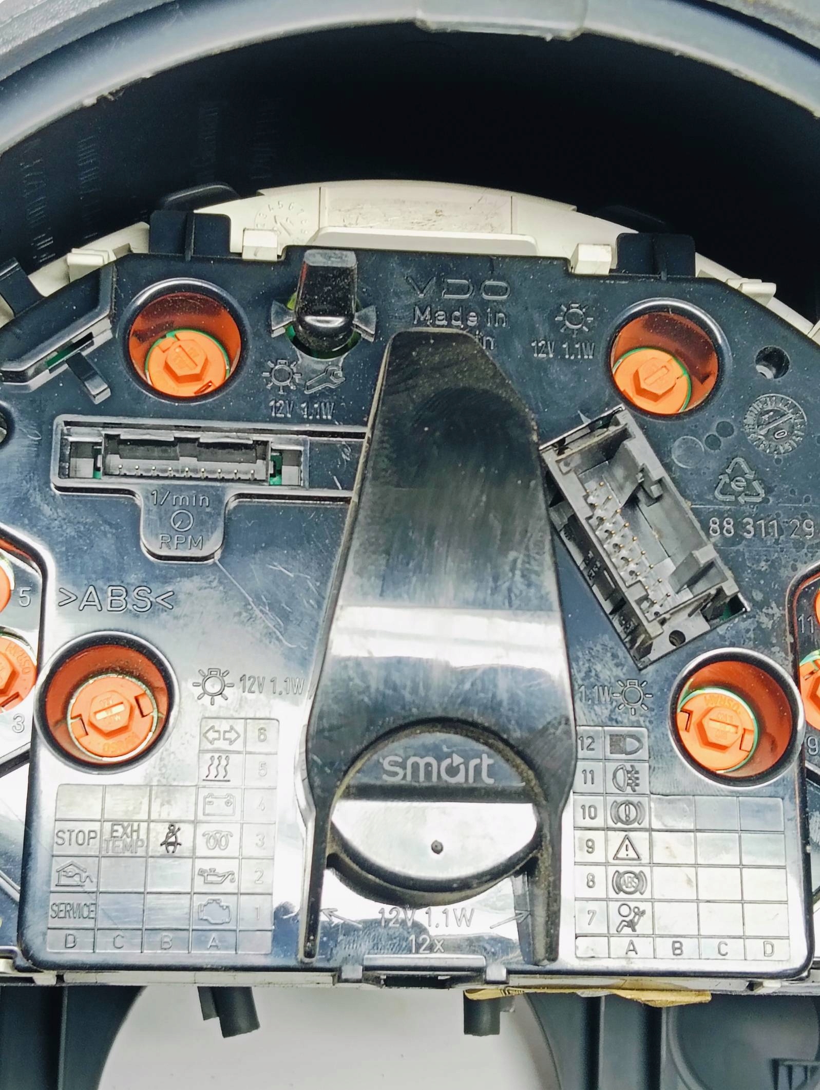 dials VDO SMART FORTWO 0.6T 01r 993790007