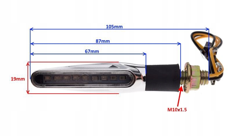 KIERUNKOWSKAZY DYNAMICZNE LED PŁYWAJĄCE 4 SZTUKI ! Numer katalogowy części 1432CA