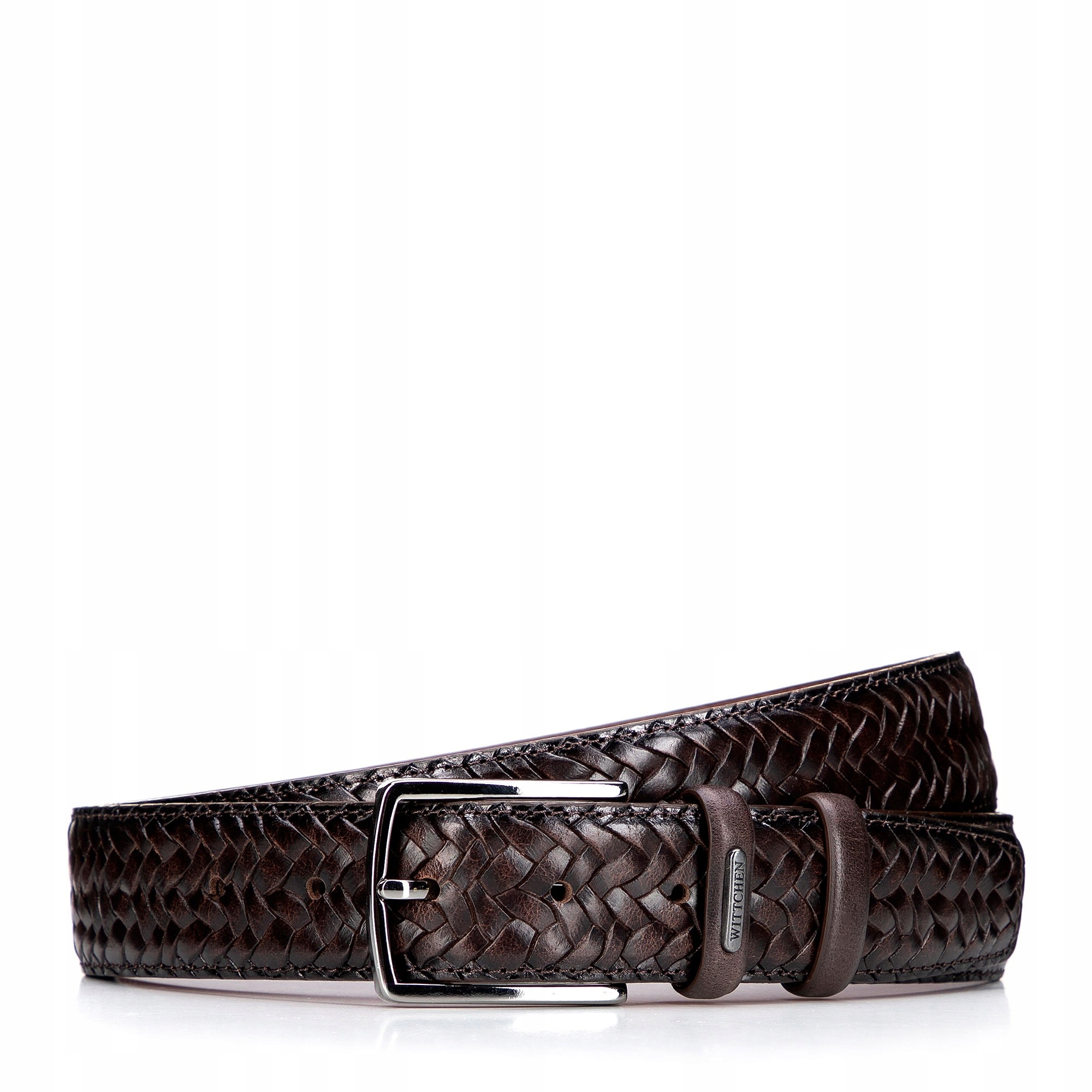 Wittchen pánský pásek z přírodní kůže s pleteným efektem 202-4-M