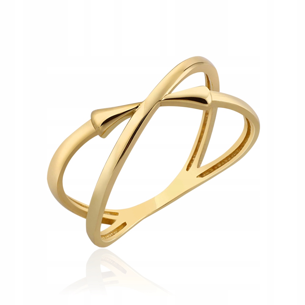 Zlatý prstýnek 585 14k s ozdobou 1.73g Velikost 18