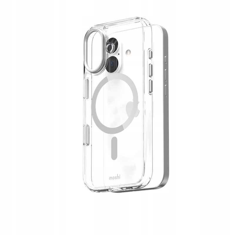 Puzdro Moshi iGlaze MagSafe – iPhone 17 (strieborná)