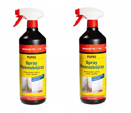 Zestaw 2szt Pufas Spray Pleśniobójczy i Grzybobójczy 1000 ml