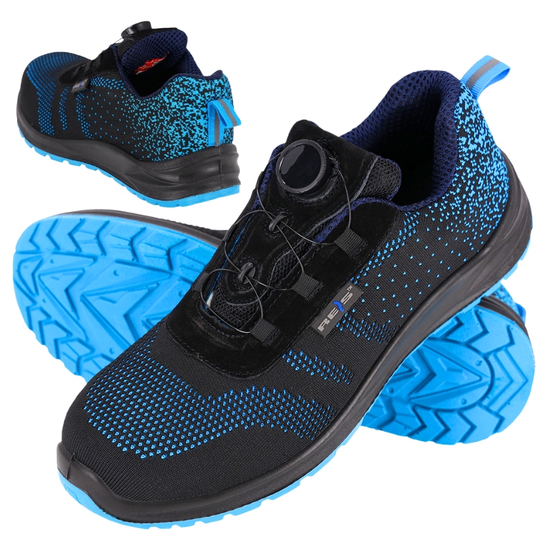 Buty robocze Półbuty Sportowe siatkowe Oddychające z Noskiem zapięcie Boa