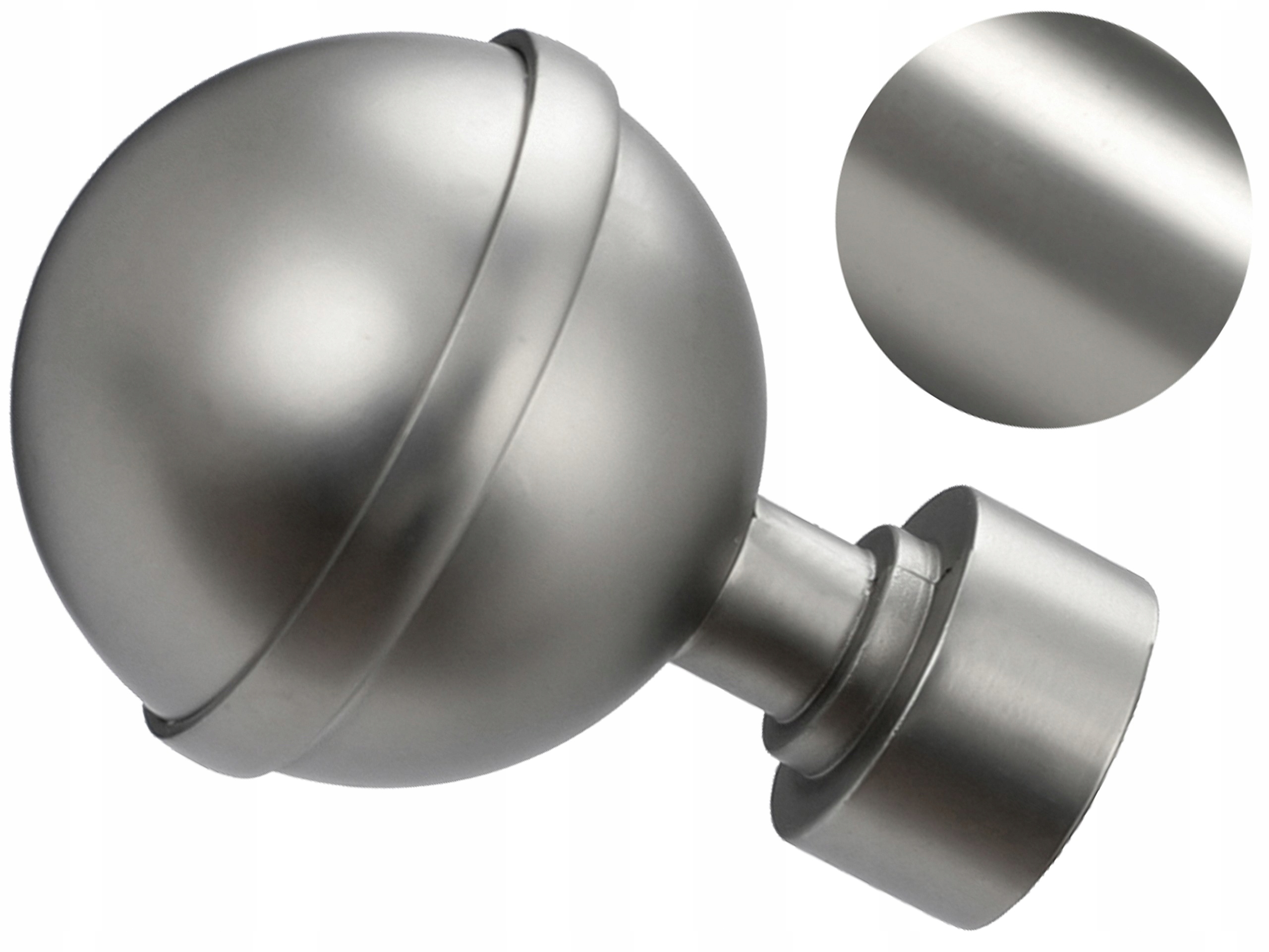 

19 mm Kula Lux zakończenie do karnisza Satyna