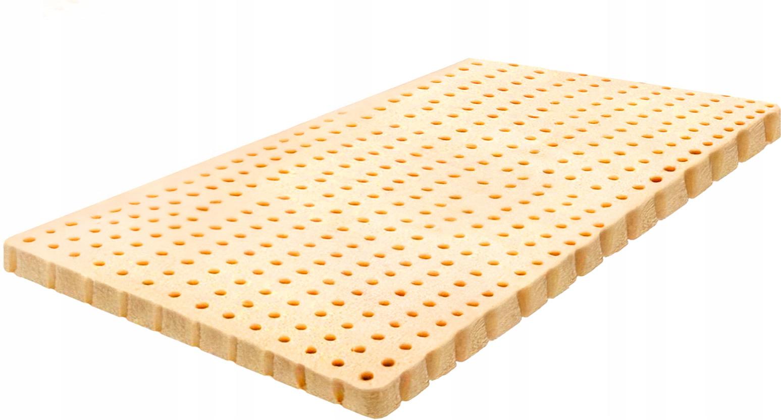 Topper 90x200 nawierzchniowy lateksowy antyalergiczny elastyczny H1 9 cm