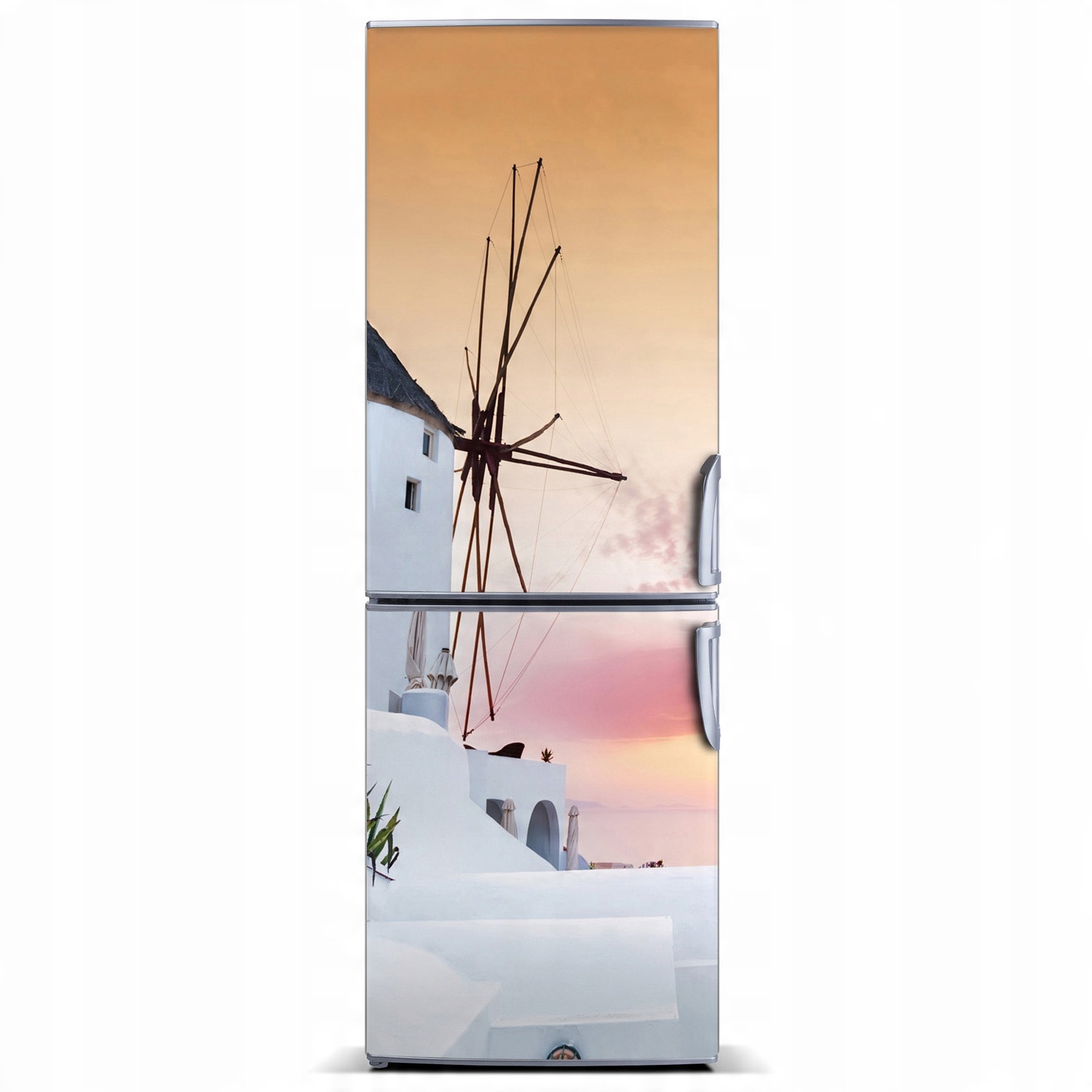 

Tapeta Magnes na lodówkę Santorini Grecja 60x180