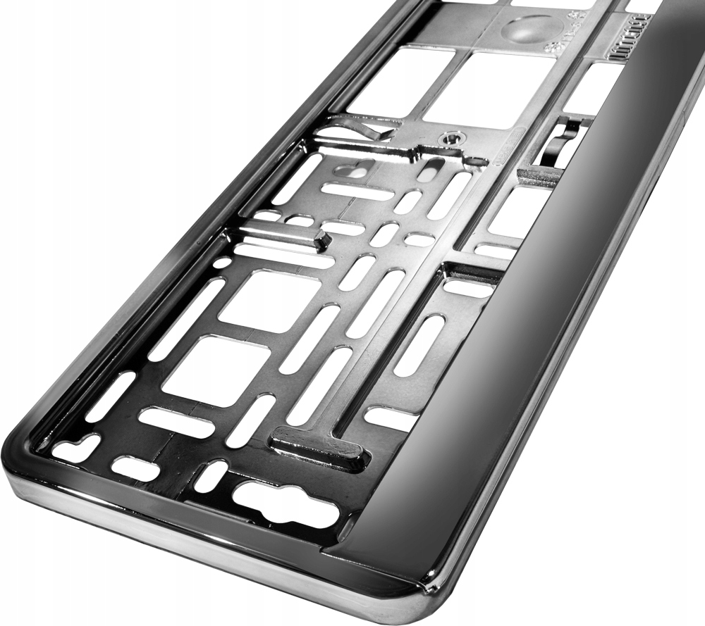 RAMKA RAMKI POD TABLICE METALIZOWANA CHROM