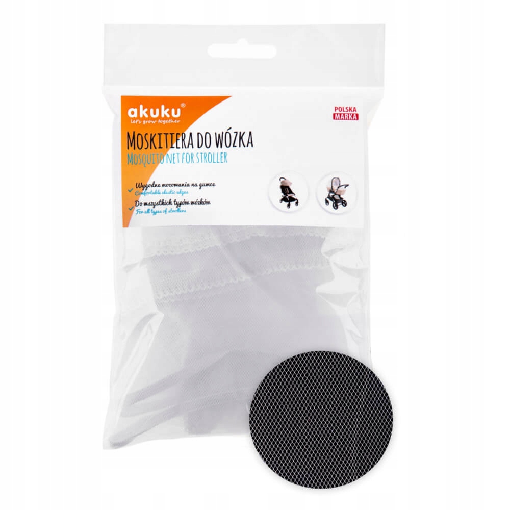 MOSKITIERA UNIWERSALNA DO WÓZKA Z GUMKĄ AKUKU