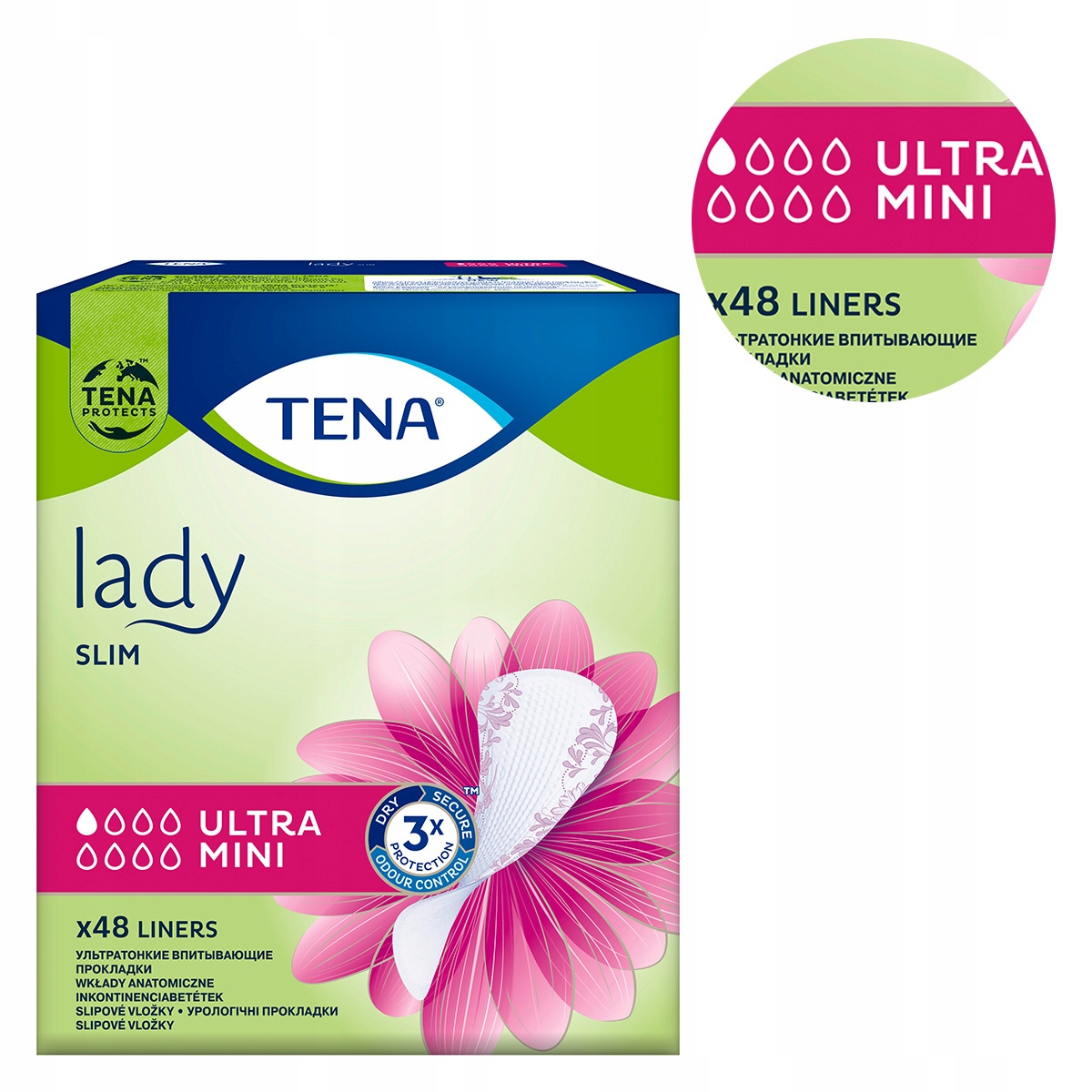 

Wkładki Tena Lady Slim Ultra Mini 48 sztuk