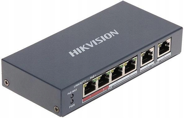 Switch Poe DS-3E0106P-E/M 6-PORTOVÝ Hikvision