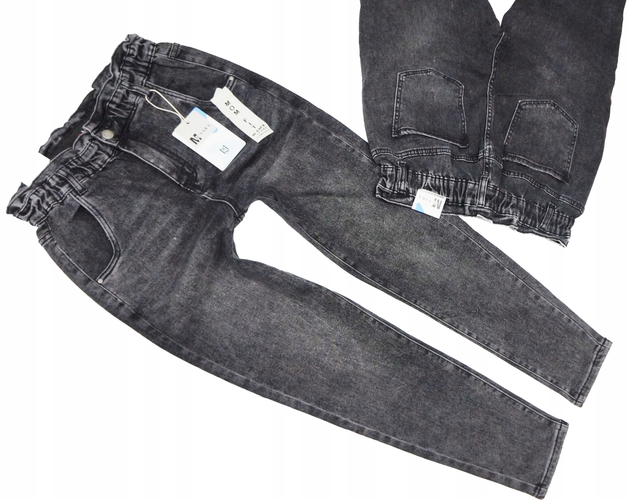 

tujkama_M.SARA Spodnie Jeansy Mom Fit Wysoki Stan