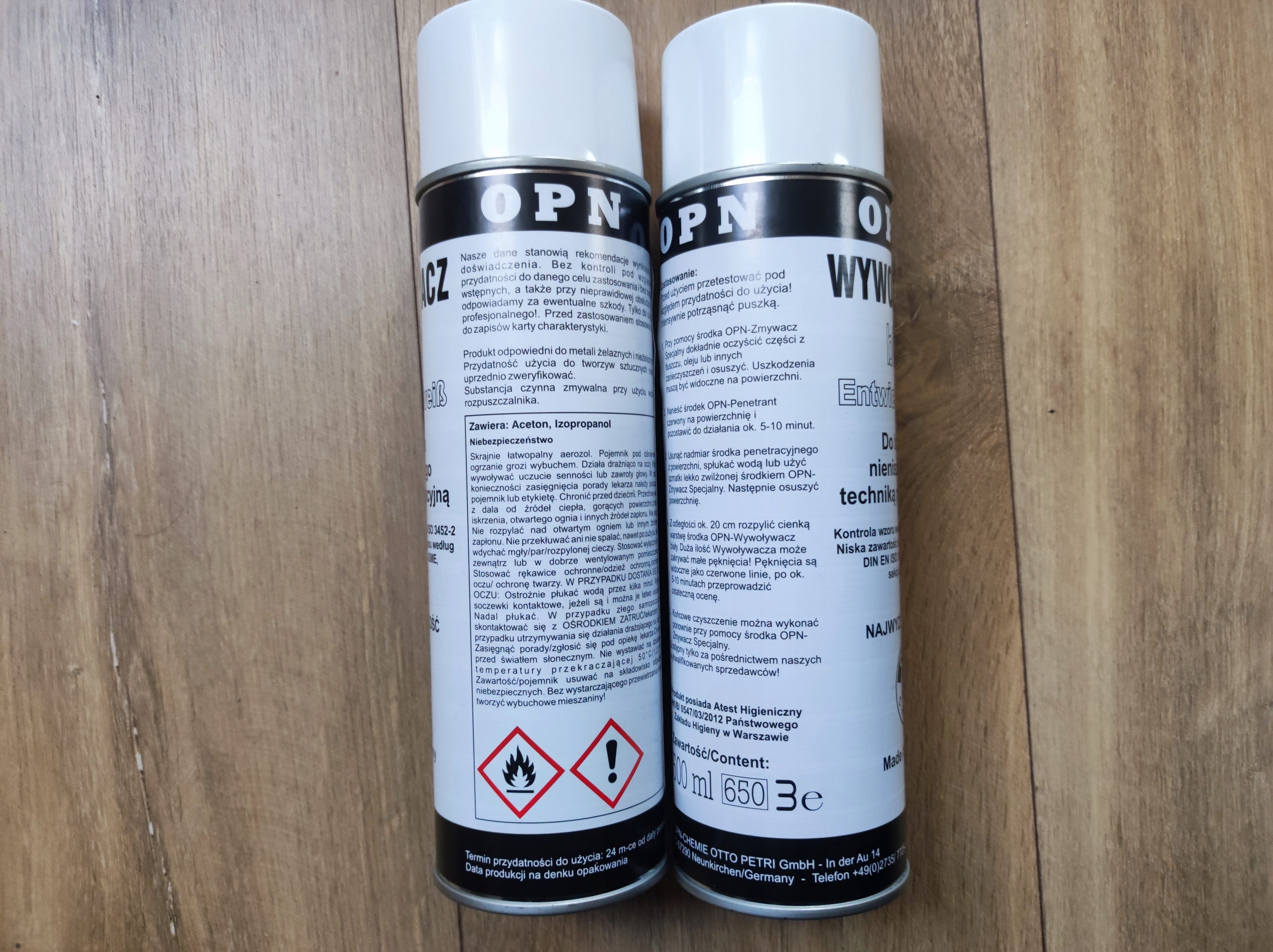 2x Wywoływacz OPN BIAŁY do badań spoin spawów Kod producenta OPN