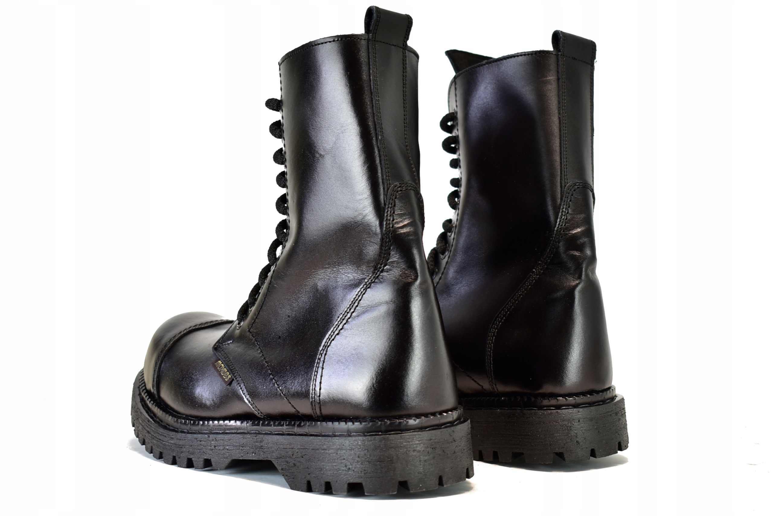 KULTOWE GLANY WYSOKIE 10 DZIUREK SKÓRA 38 BLACHA Materiał wkładki skóra naturalna