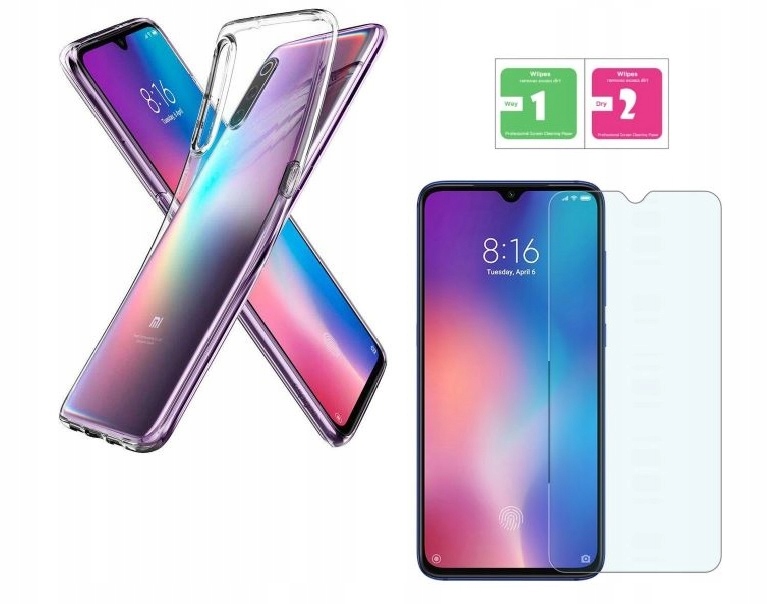 

Etui Premium Clear do Xiaomi Mi 9 + Szkło 9H