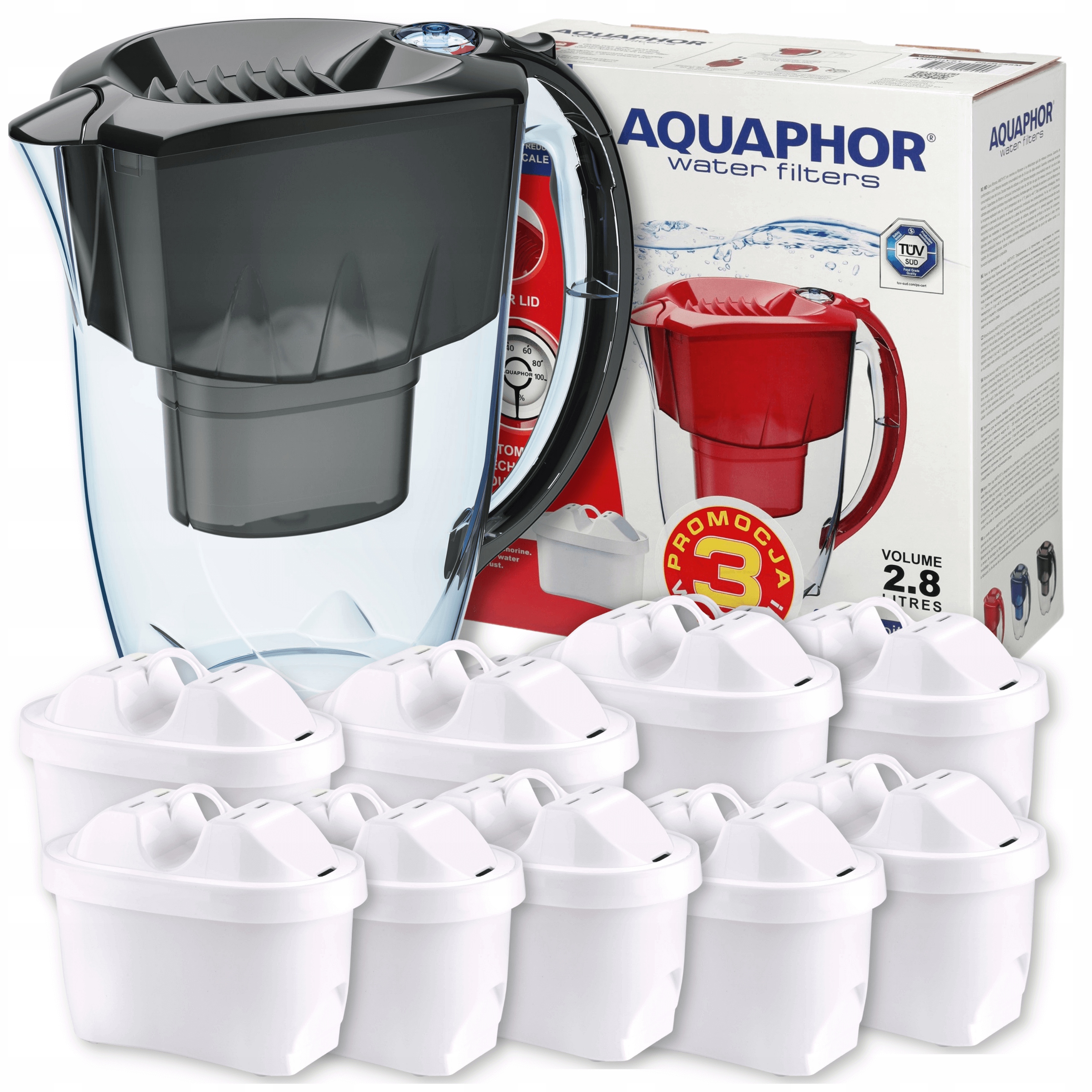 

Filtr do wody dzbanek Aquaphor 9 wkładów Maxfor