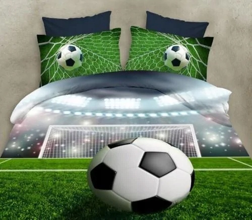 

Pościel 3D Satyna Bawełniana 160/200 3 cz Piłka