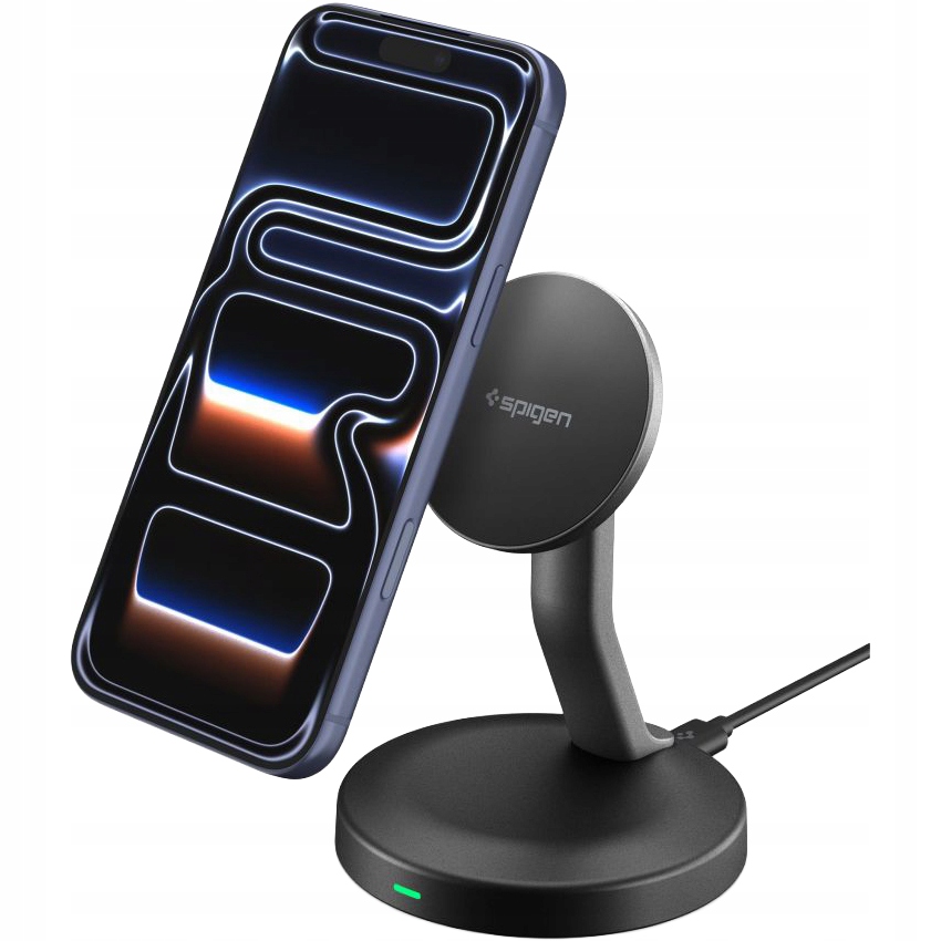 Ładowarka indukcyjna 15W Spigen Essential, kabel Usb-c 60W do MagSafe mocna