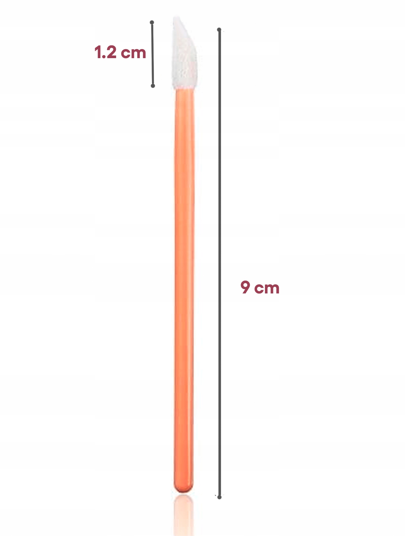 APLIKATORY WELUROWE DO RZĘS UST POMADEK POMARAŃCZOWE 50 szt Stan opakowania oryginalne