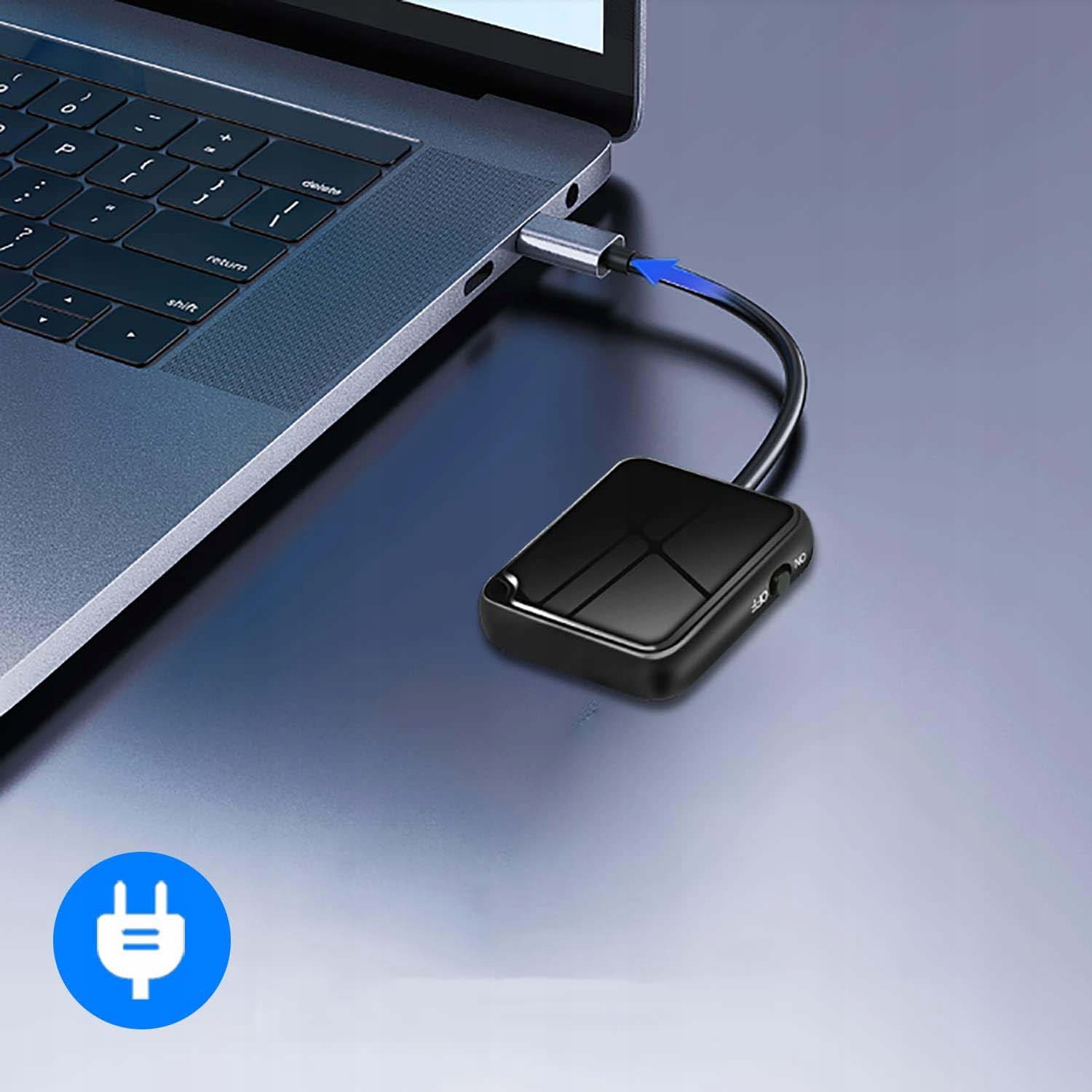 DYKTAFON SZPIEGOWSKI MINI PODSLUCH MP3 USB 16GB Marka Inna