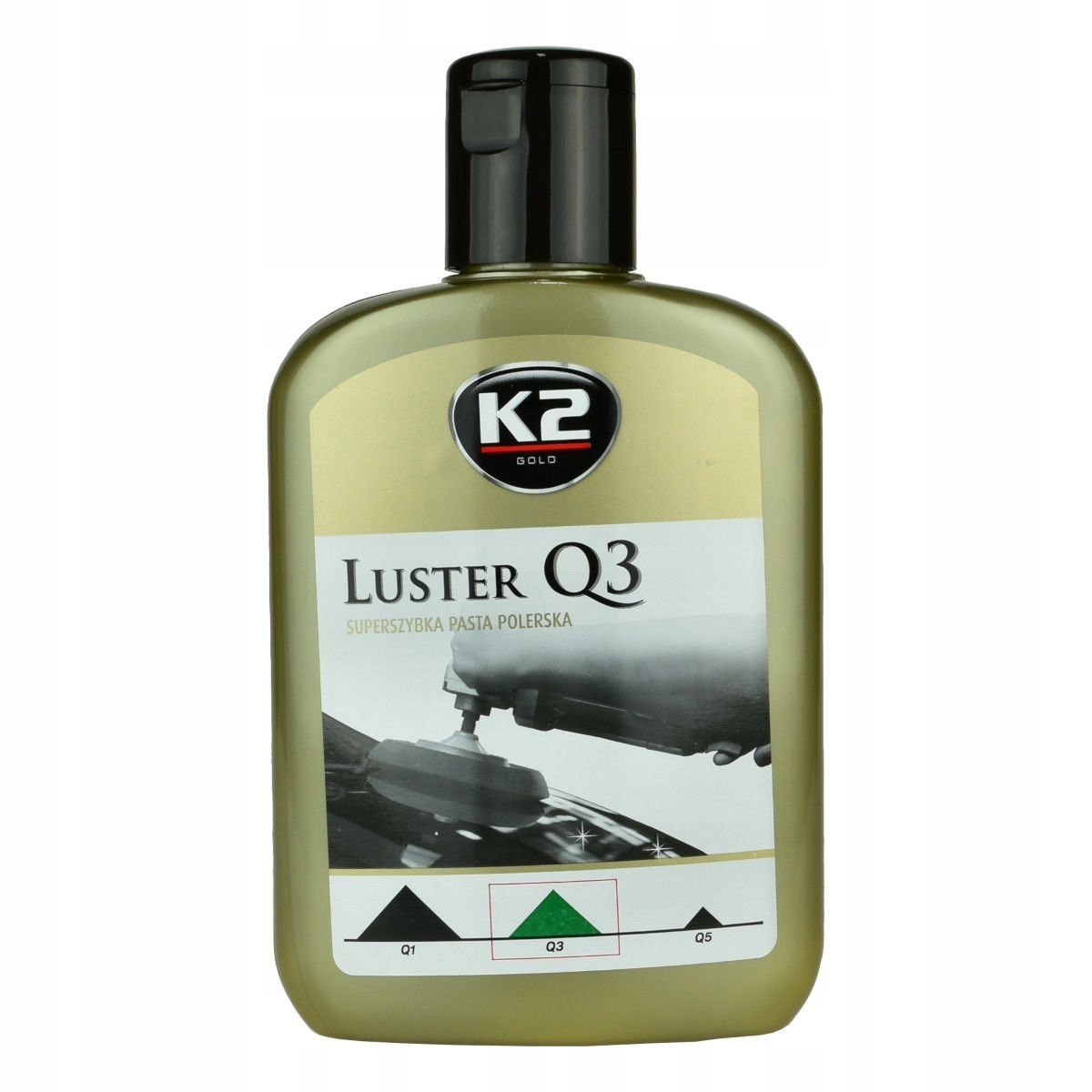 K2 Luster Q3 pasta polerska, zielona, 200 ml