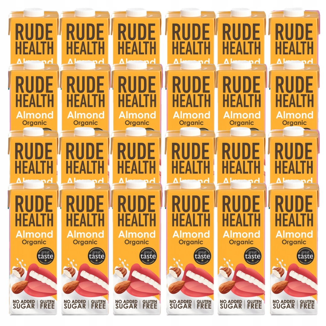 Rude Health Napój Roślinny Migdałowy Organic 24L – Bez Cukru, Bezglutenowy